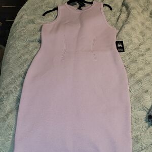 Elegant Lavender Sleeveless Dress